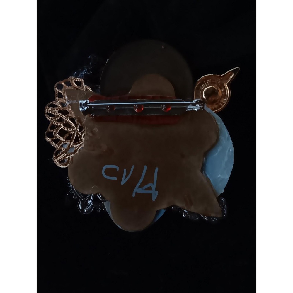 Vintage 1980s Maximal Art Brooch Pin RARE Signed - Picture 6 of 10